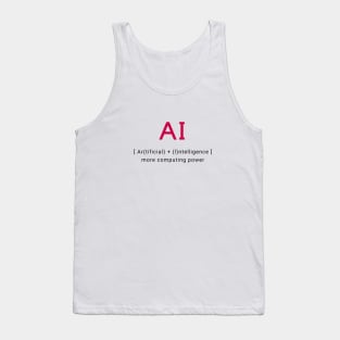 AI artificial intelligence Tank Top